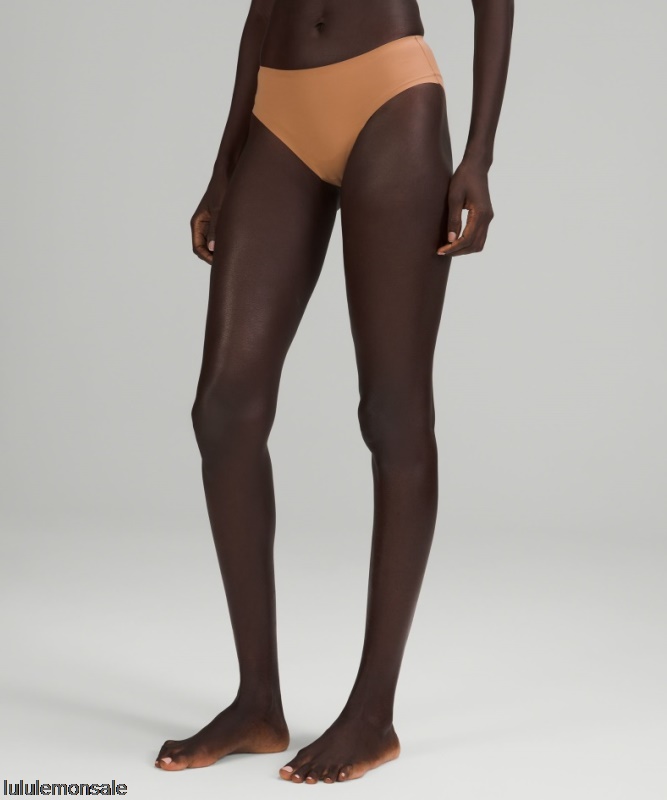 Lululemon Damen DELULU579 | Invisiwear Halbhohe Bikini-Unterwäsche Dusty Clay